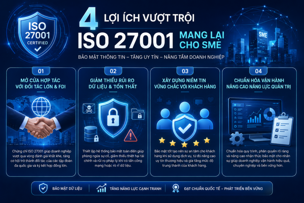 4 lợi ích chiến lược giúp SME chuyển mình và lọt vào "mắt xanh" của các đối tác FDI lớn.